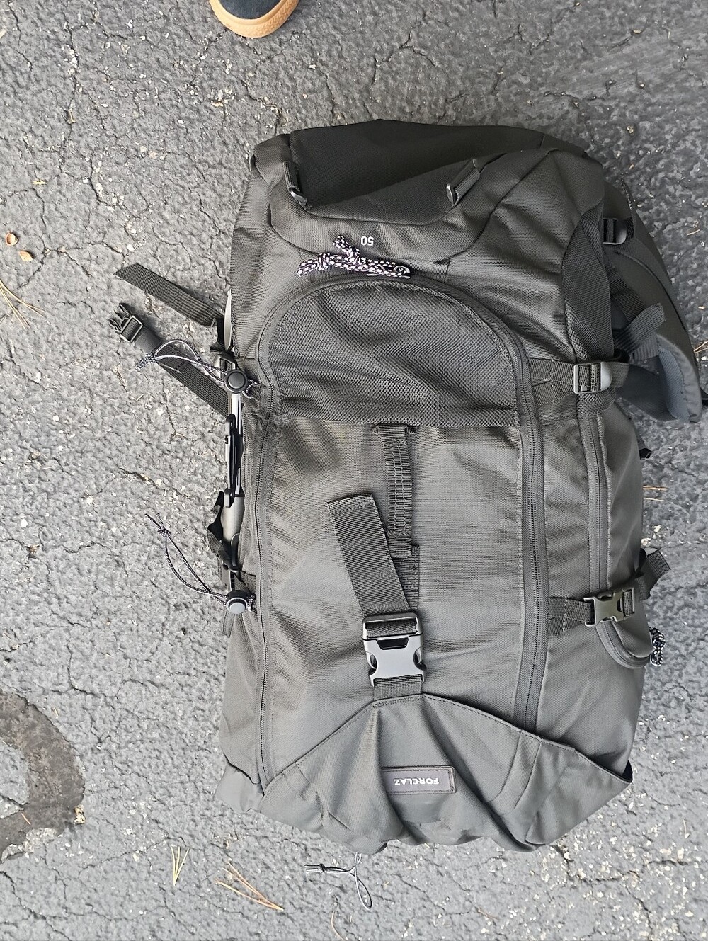Forclaz Travel Backpack 50L - Travel 100 Gray Backpack